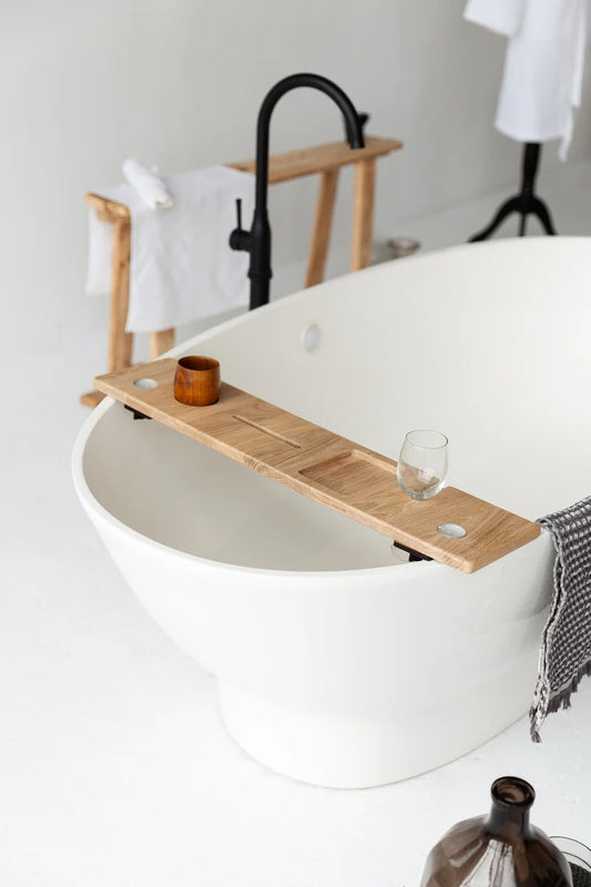 Bath Caddy Tray, Luxurious Bubble Bath Accessories, Self-care gift, self-care kit, Spa gift set, gifts for mom, gifts for women