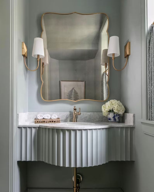Lapseki Asymmetrical Mirror Home Decor Aesthetic Wall Design Mirror Irregular Style Bathroom Mirror