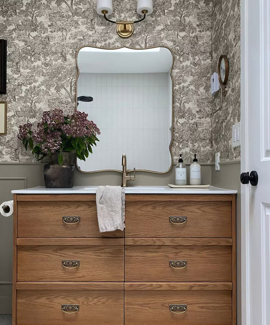 Lapseki Asymmetrical Mirror Home Decor Aesthetic Wall Design Mirror Irregular Style Bathroom Mirror